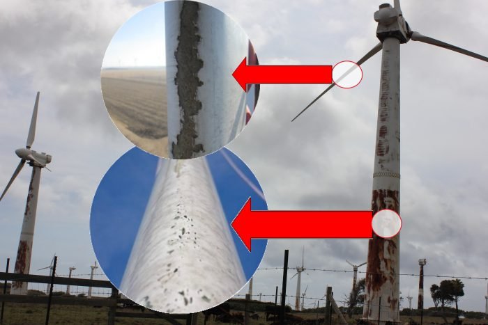 Corrosion on Wind Turbines