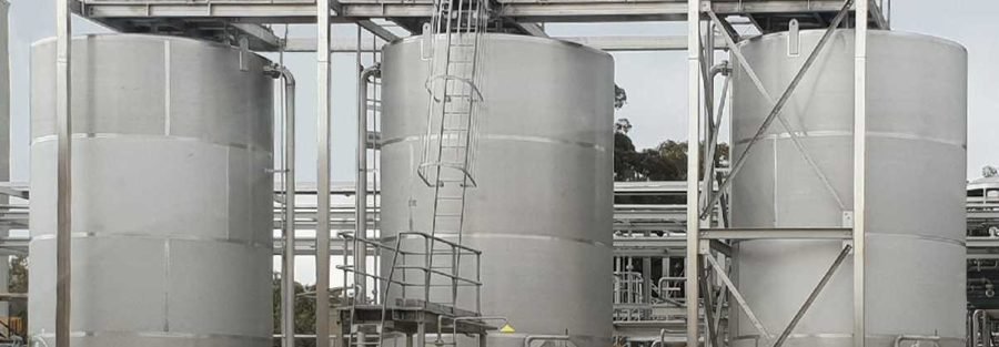 sulphuric acid storage tank