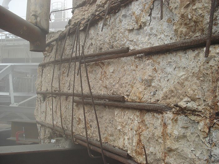 Corroded Support Beams