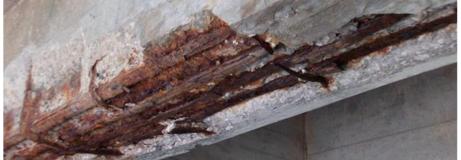 Corrosion in Main Column in Foundation